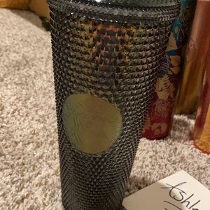 Black Studded Starbucks Tumbler